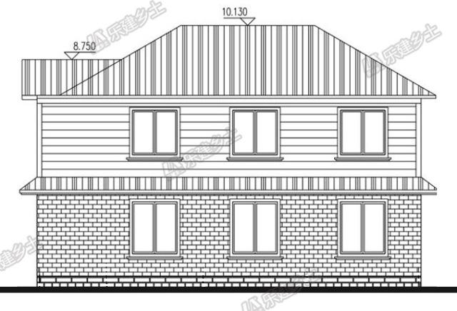 現(xiàn)代簡約二層小洋樓設(shè)計方案，完美布局，大氣美觀！