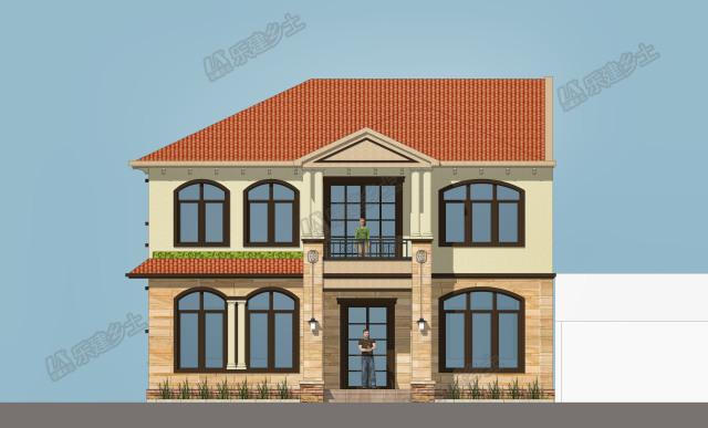 歐式二層別墅設計，布局合理，外觀精美！