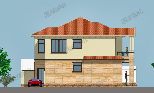 歐式二層別墅設計，布局合理，外觀精美！