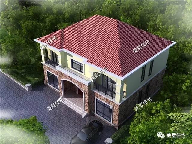 二層農村別墅設計，5臥室8衛生間，第一次見這種戶型！