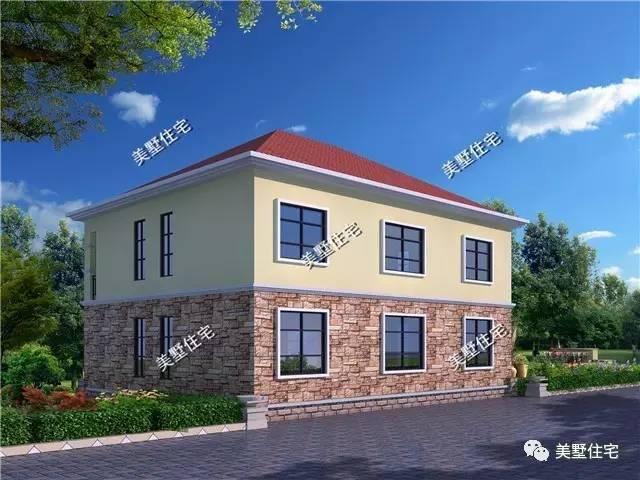 二層農村別墅設計，5臥室8衛生間，第一次見這種戶型！