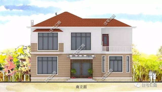 20萬農村自建二層小別墅設計，戶型不大但很經典，建房首選！