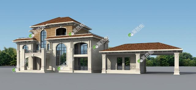 農(nóng)村自建豪華三層別墅設(shè)計施工圖紙，明星豪宅也不過如此！