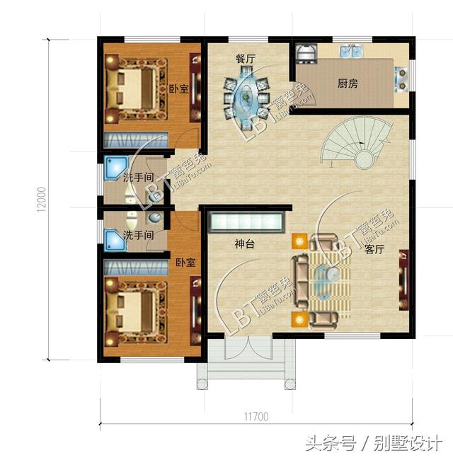 新農村自建三層別墅，大氣敞亮，戶型合理，完美利用！