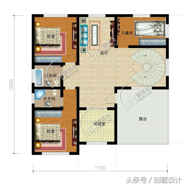 新農村自建三層別墅，大氣敞亮，戶型合理，完美利用！