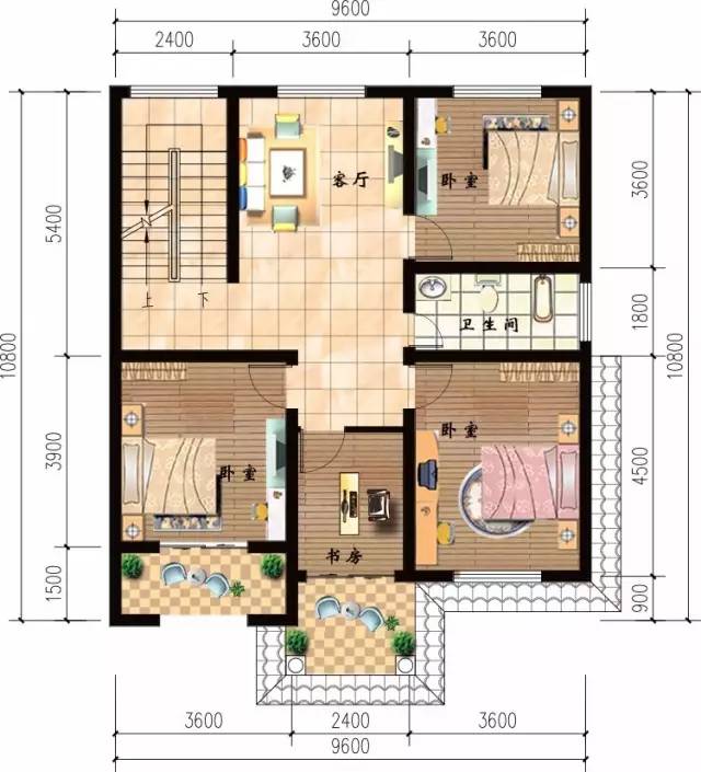 20多萬(wàn)自建三層樓房設(shè)計(jì)圖，建好后孩子都愛(ài)讀書(shū)了！