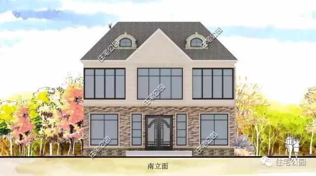 120平農(nóng)村二層坡頂別墅設(shè)計方案，等地基批了就開建！