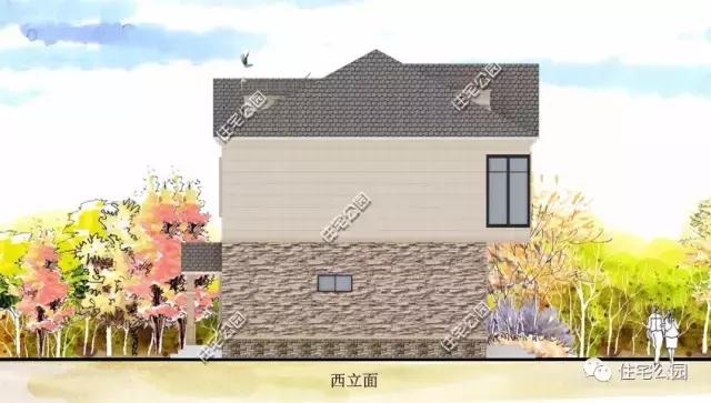 120平農(nóng)村二層坡頂別墅設(shè)計方案，等地基批了就開建！