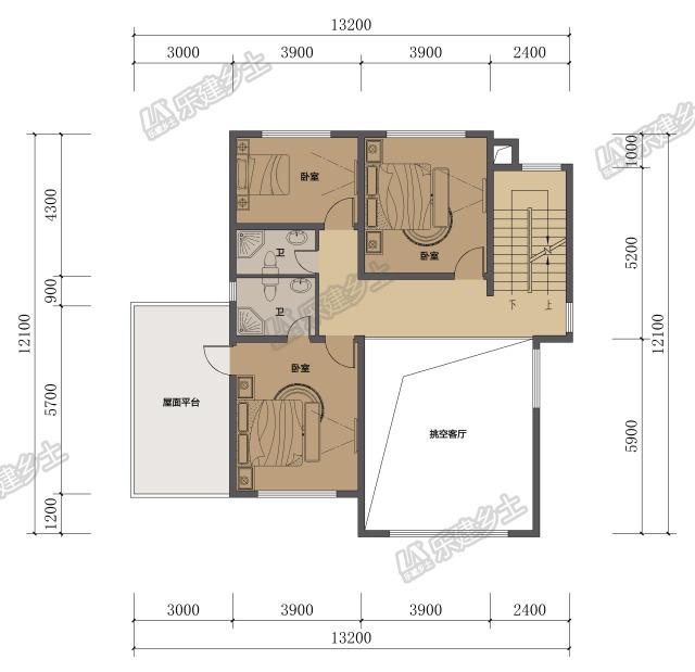 三層現代別墅設計，帶室外車庫與挑空客廳，實用美觀！