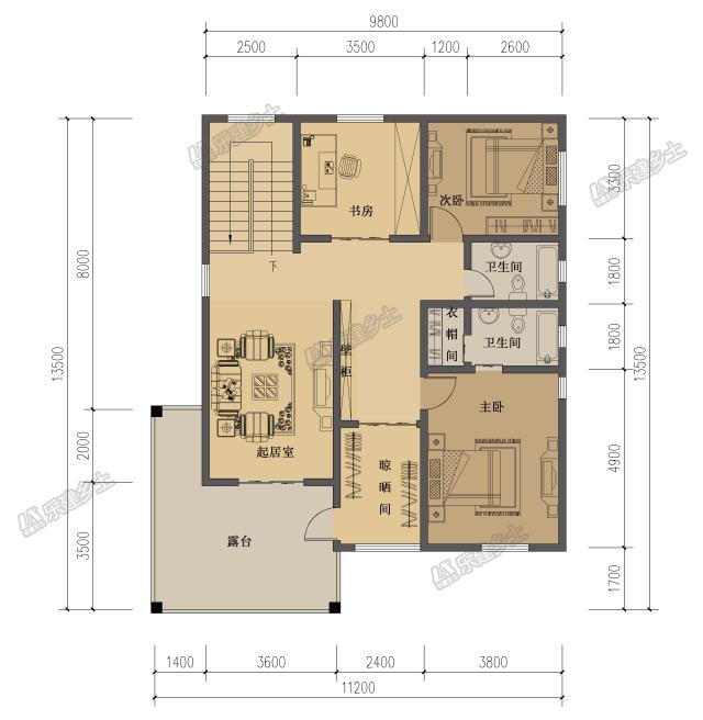 別小看這款美式風(fēng)格二層別墅設(shè)計(jì)，舒適度可絲毫不減！