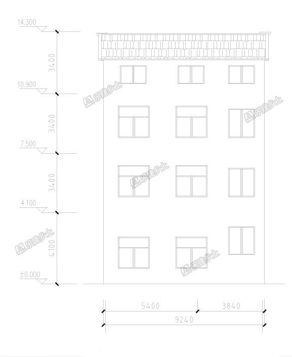 簡潔又時尚的四層住宅房屋設計圖，適合三代人居住！