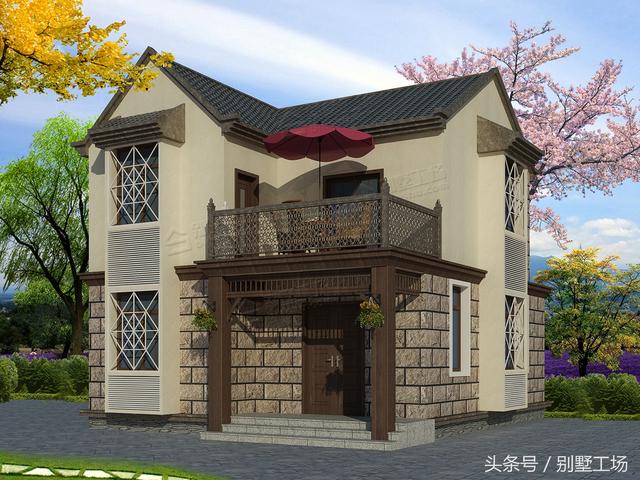 農村自建別墅設計帶露臺，教你什么叫享受生活！