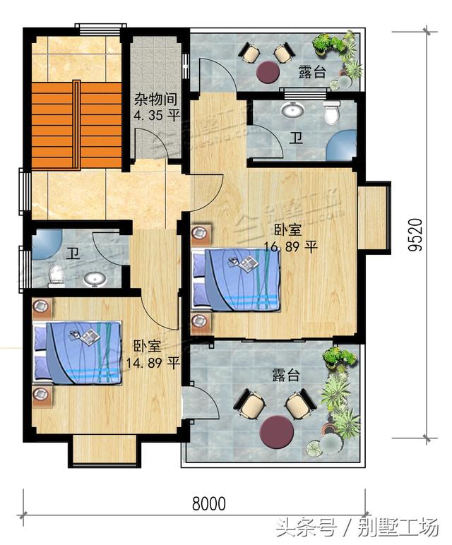 農村自建別墅設計帶露臺，教你什么叫享受生活！
