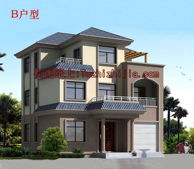 110平預(yù)算20萬內(nèi)三層別墅設(shè)計圖，含效果圖