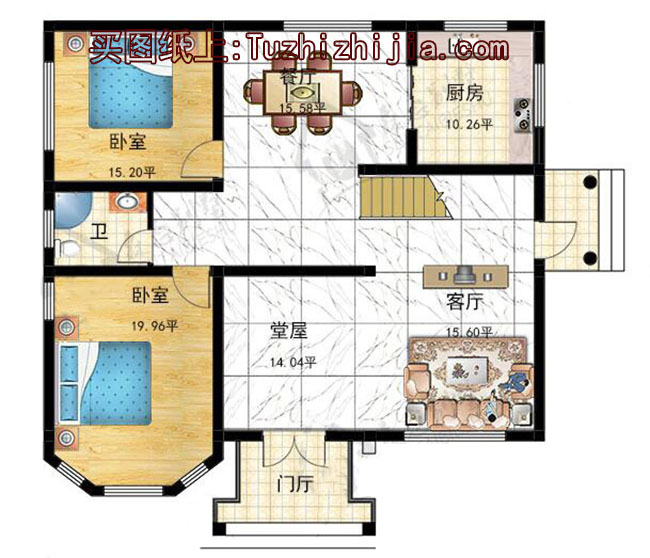 預算30萬三層樓房設計圖含效果圖,戶型經典