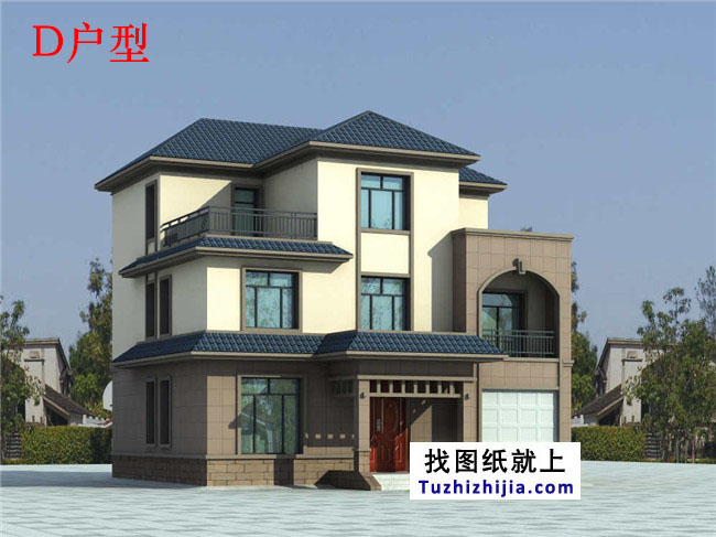 新農村三層房屋cad建筑設計圖紙，磚混結構