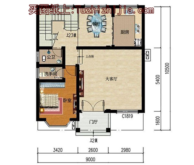 小戶型三層別墅設計圖,戶型經典,外觀精致、美觀