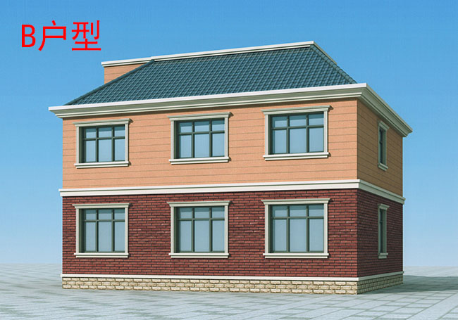 140平方米農村二層別墅設計圖，11.7x11.4米