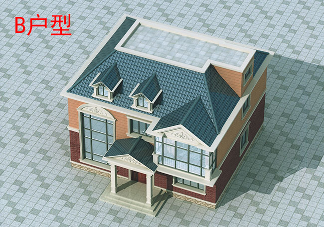 140平方米農村二層別墅設計圖，11.7x11.4米