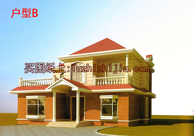 新農(nóng)村兩層帶露臺(tái)自建房設(shè)計(jì)圖，造價(jià)30萬(wàn)內(nèi)