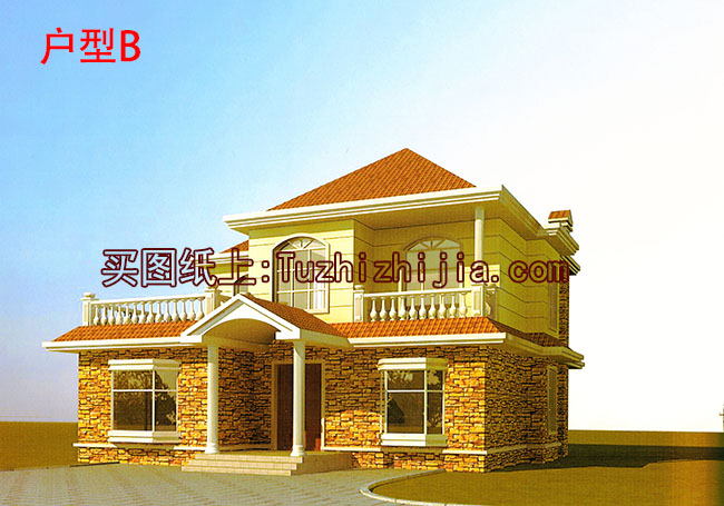 新農(nóng)村兩層帶露臺(tái)自建房設(shè)計(jì)圖，造價(jià)30萬(wàn)內(nèi)