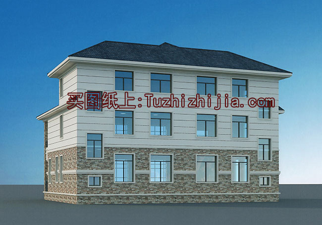 兄弟兩戶雙拼房屋設計圖及外觀圖片，戶型合理