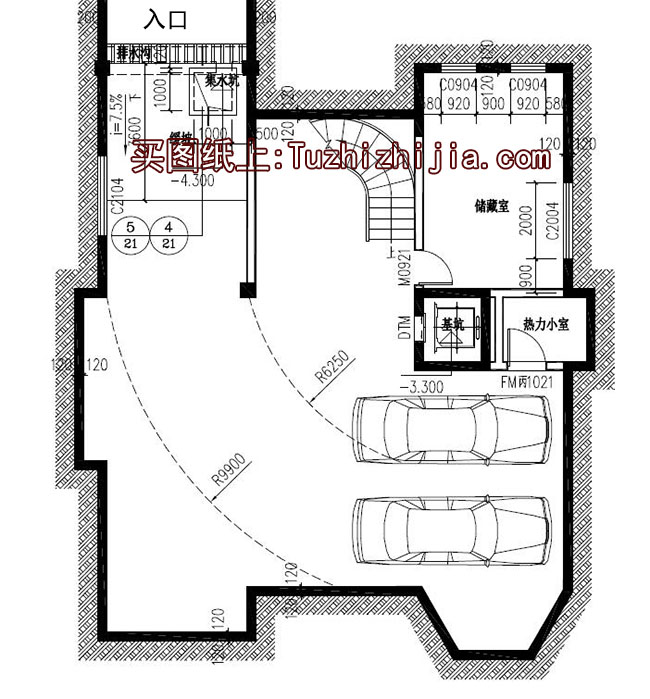豪華高端三層帶地下室別墅設計圖,可帶電梯