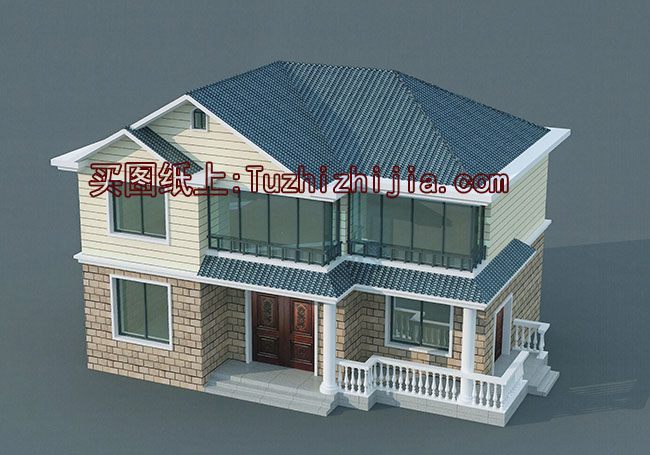 私家二層農村自建房設計圖及效果圖，造價20萬左右