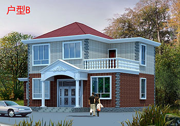 農村自建房10萬以下兩層別墅設計圖含外觀效果圖片