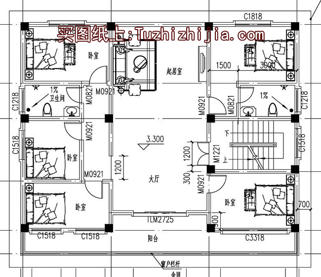 新中式二層別墅設計圖，現代中式別墅外觀效果圖