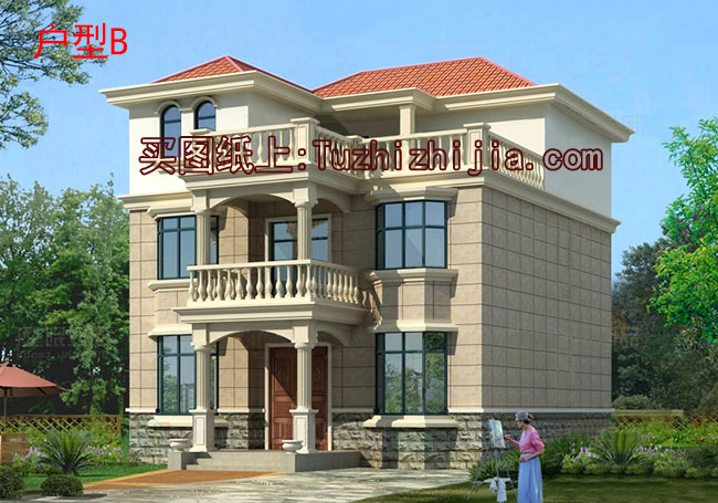 12x10三層別墅設計圖,農(nóng)村自建房推薦戶型