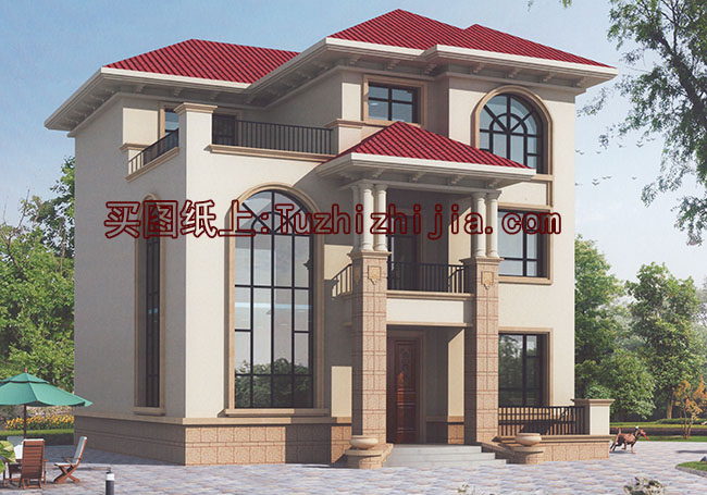 農村自建房設計圖,三層房屋設計圖及效果圖