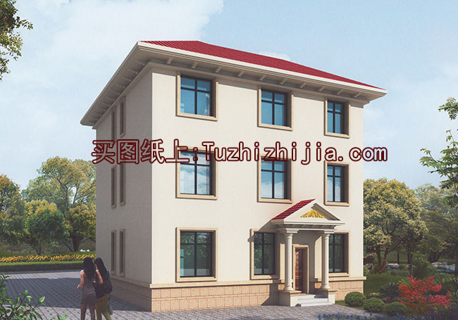 農村自建房設計圖,三層房屋設計圖及效果圖