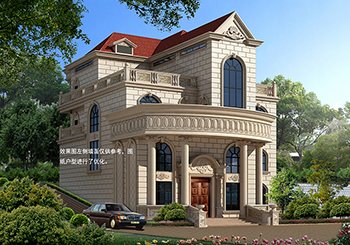 農村四層復式樓房設計圖，外觀效果圖+全套圖紙