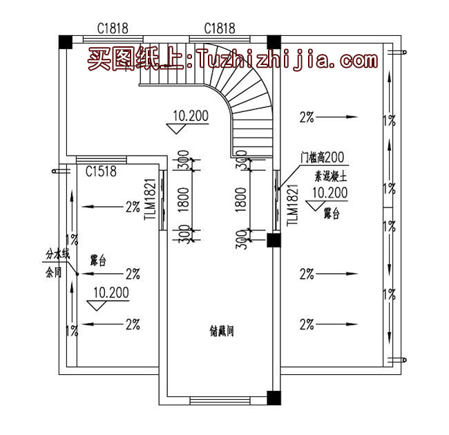 農村兩間四層樓房設計圖，外觀效果圖+全套圖紙