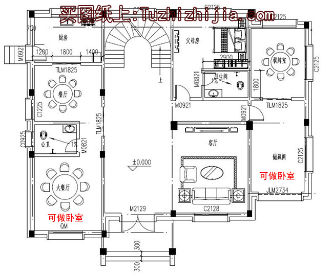 四層豪華別墅設計圖及效果圖，高端房屋設計方案