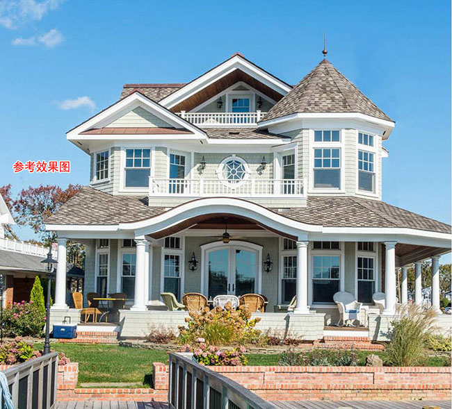 農村二層半樓房設計圖及效果圖，歐式風格