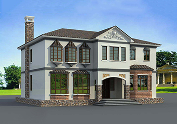 新古典中式風格別墅設計圖，全套施工圖+效果圖