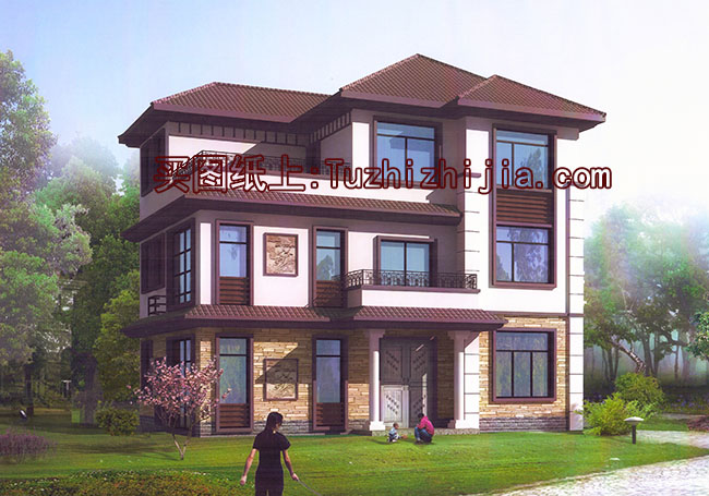 農村新中式別墅設計圖及效果圖,造價25萬左右