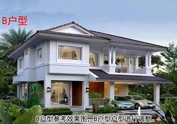 110平左右二層小洋樓設(shè)計(jì)圖，含效果圖片