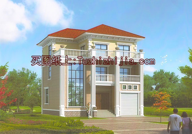 20萬農村自建三層別墅設計圖,外觀美觀,戶型實用