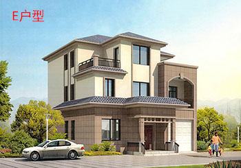 農村兩間三層房屋設計圖，含外觀圖片