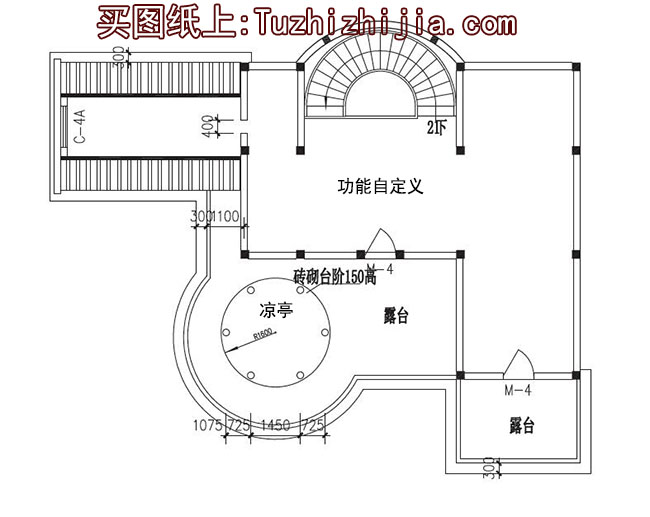 四層（三層半）豪華歐式別墅房屋設(shè)計圖，外觀高端、大氣