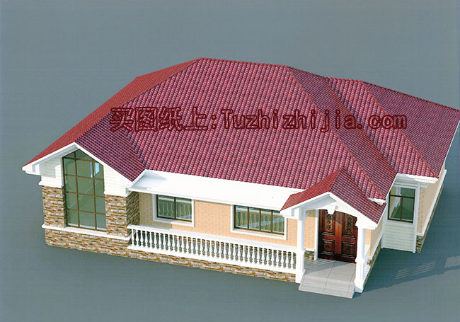 農村200平一層別墅房屋設計圖，外觀圖片時尚、漂亮