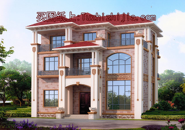 150平歐式別墅房屋設計圖,外觀精美、氣派