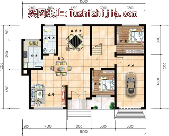 歐式兩層別墅設計圖及歐式效果圖，造價25萬左右