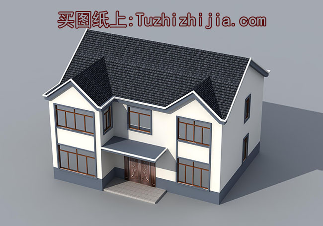  農村15萬元二層小樓設計圖，外觀簡潔、樸素，造價低