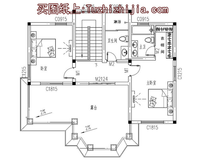 大氣的美式三層別墅設計圖，外觀效果圖氣派、美觀