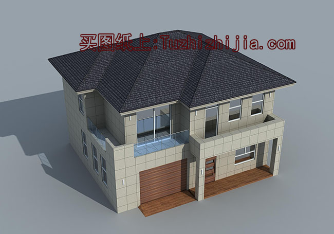 現代風格二層別墅設計圖,外觀時尚、大氣