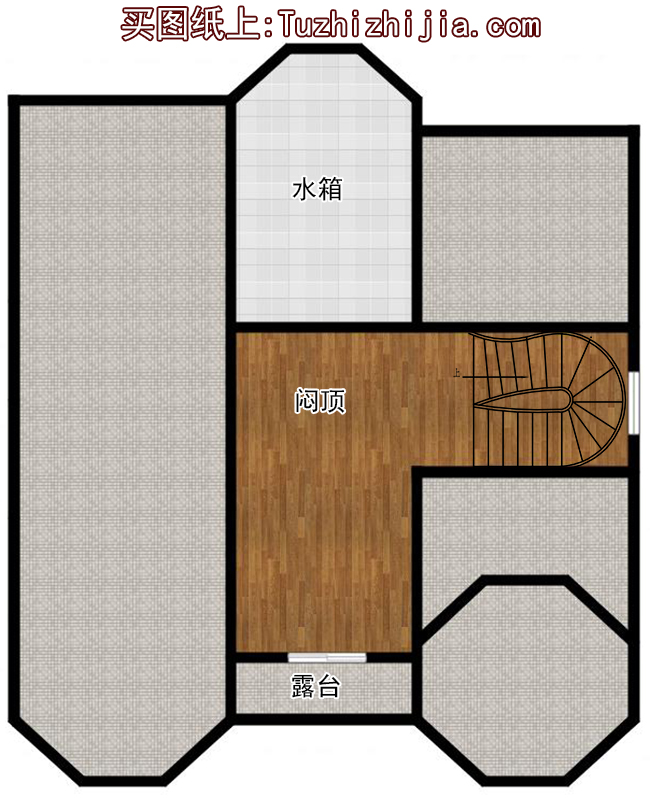 農村二層半樓房設計圖及效果圖，歐式風格